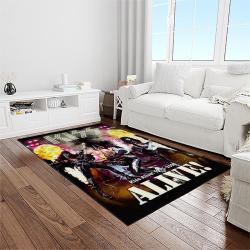 kiss rock band music retangle carpet area rug home decor best gift for fan and friends light room as35
