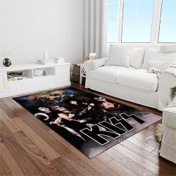 kiss rock band music retangle carpet area rug home decor best gift for fan and friends light room as37