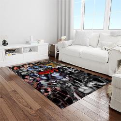 kiss rock band music retangle carpet area rug home decor best gift for fan and friends light room as38