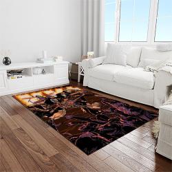 kiss rock band music retangle carpet area rug home decor best gift for fan and friends light room as40