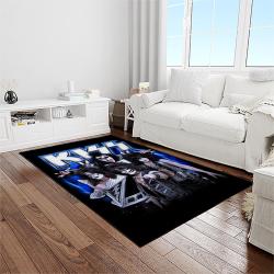 kiss rock band music retangle carpet area rug home decor best gift for fan and friends light room as42