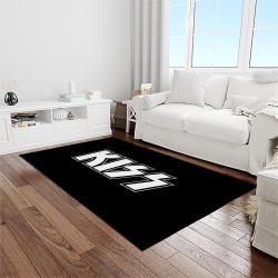 kiss rock band music retangle carpet area rug home decor best gift for fan and friends light room as45