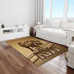 kiss rock band music retangle carpet area rug home decor best gift for fan and friends light room as51