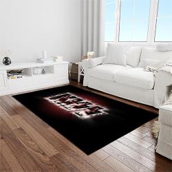 kiss rock band music retangle carpet area rug home decor best gift for fan and friends light room as55