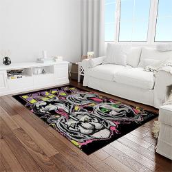 kiss rock band music retangle carpet area rug home decor best gift for fan and friends light room as57