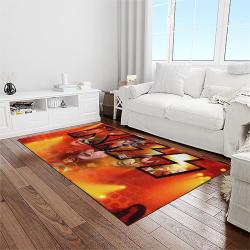 kiss rock band music retangle carpet area rug home decor best gift for fan and friends light room as63