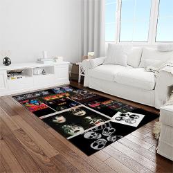 kiss rock band music retangle carpet area rug home decor best gift for fan and friends light room as68