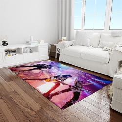 kiss rock band music retangle carpet area rug home decor best gift for fan and friends light room as74
