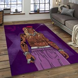 Lil Wayne Rapper Hiphop Music Rap Carpet Area Rug Home Decor Gift For Fans Gift For Friends LIL19