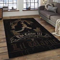 Lil Wayne Rapper Hiphop Music Rap Carpet Area Rug Home Decor Gift For Fans Gift For Friends LIL31