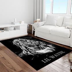 lil wayne rapper hiphop music rap carpet area rug home decor gift for fans gift for friends light room lil28