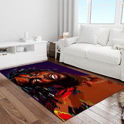lil wayne rapper hiphop music rap carpet area rug home decor gift for fans gift for friends light room lil4