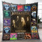 megadeth thrash metal band music rock quilt blanket fleece blanket amazing gift for fans room decor mh3