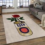 miller lite american style beer retangle carpet area rug home decor gift best present for friends dark room ml24