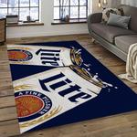 miller lite american style beer retangle carpet area rug home decor gift best present for friends dark room ml39