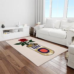 miller lite american style beer retangle carpet area rug home decor gift best present for friends light room ml24