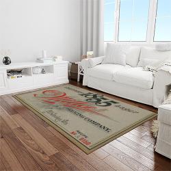 miller lite american style beer retangle carpet area rug home decor gift best present for friends light room ml33