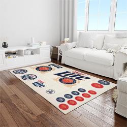miller lite american style beer retangle carpet area rug home decor gift best present for friends light room ml37