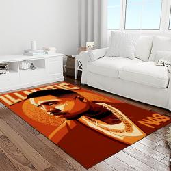 nasir rapper hiphop music retangle carpet area rug home decor best gift for fan and friends light room na17