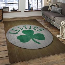 NBA Boston Celtics Rectangle Rug Personalized Non-Slip Carpet Gift For Basketball Fans BC60
