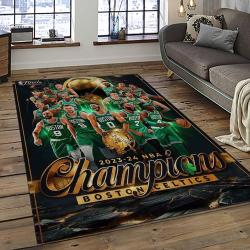 NBA Boston Celtics Rectangle Rug Personalized Non-Slip Carpet Gift For Basketball Fans BC69