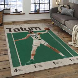 NBA Boston Celtics Rectangle Rug Personalized Non-Slip Carpet Gift For Basketball Fans BC70
