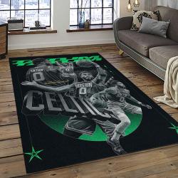 NBA Boston Celtics Rectangle Rug Personalized Non-Slip Carpet Gift For Basketball Fans BC74