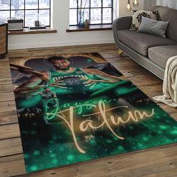 NBA Boston Celtics Rectangle Rug Personalized Non-Slip Carpet Gift For Basketball Fans BC76