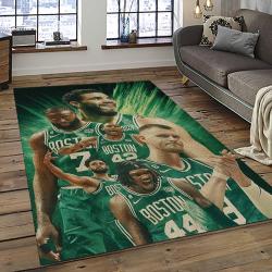 NBA Boston Celtics Rectangle Rug Personalized Non-Slip Carpet Gift For Basketball Fans BC77
