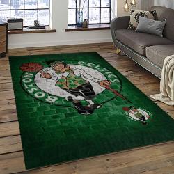 NBA Boston Celtics Rectangle Rug Personalized Non-Slip Carpet Gift For Basketball Fans BC83