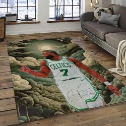 NBA Boston Celtics Rectangle Rug Personalized Non-Slip Carpet Gift For Basketball Fans BC84