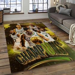 NBA Boston Celtics Rectangle Rug Personalized Non-Slip Carpet Gift For Basketball Fans BC86