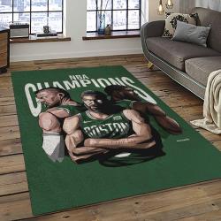 NBA Boston Celtics Rectangle Rug Personalized Non-Slip Carpet Gift For Basketball Fans BC89