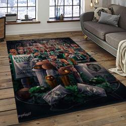 NBA Boston Celtics Rectangle Rug Personalized Non-Slip Carpet Gift For Basketball Fans BC91