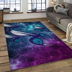 NBA Charlotte Hornets Rectangle Rug Personalized Non-Slip Carpet Gift For Basketball Fans CH80