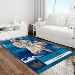 nba charlotte hornets basketball team logo sport carpet area rug home decor best gift for friends light room ch60