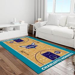 nba charlotte hornets basketball team logo sport carpet area rug home decor best gift for friends light room ch66