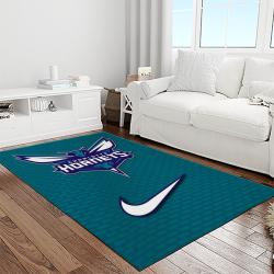 nba charlotte hornets basketball team logo sport carpet area rug home decor best gift for friends light room ch69