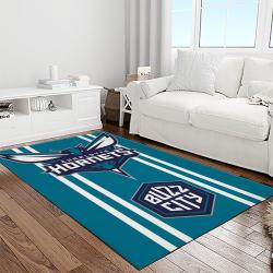 nba charlotte hornets basketball team logo sport carpet area rug home decor best gift for friends light room ch70