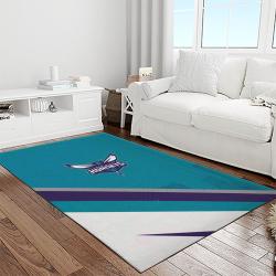 nba charlotte hornets basketball team logo sport carpet area rug home decor best gift for friends light room ch76