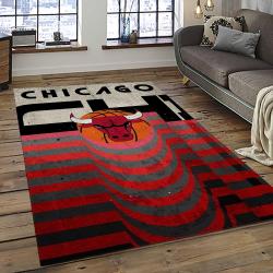 NBA Chicago Bulls Rectangle Rug Personalized Non-Slip Carpet Gift For Basketball Fans CB55