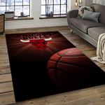 nba chicago bulls basketball team logo sport carpet area rug home decor best gift for friends dark room cb56