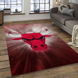 NBA Chicago Bulls Rectangle Rug Personalized Non-Slip Carpet Gift For Basketball Fans CB69