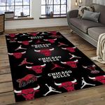 nba chicago bulls basketball team logo sport carpet area rug home decor best gift for friends dark room cb75