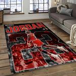nba chicago bulls basketball team logo sport carpet area rug home decor best gift for friends dark room cb83