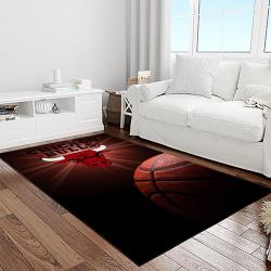nba chicago bulls basketball team logo sport carpet area rug home decor best gift for friends light room cb56