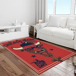 nba chicago bulls basketball team logo sport carpet area rug home decor best gift for friends light room cb58