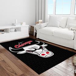 nba chicago bulls basketball team logo sport carpet area rug home decor best gift for friends light room cb60