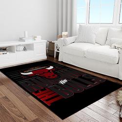 nba chicago bulls basketball team logo sport carpet area rug home decor best gift for friends light room cb61
