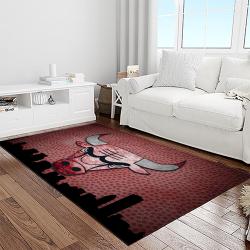 nba chicago bulls basketball team logo sport carpet area rug home decor best gift for friends light room cb62